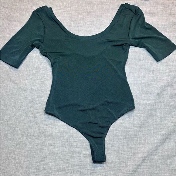 FP | Intimately Slinky Tee Bodysuit in Pine Size S - Picture 2 of 9